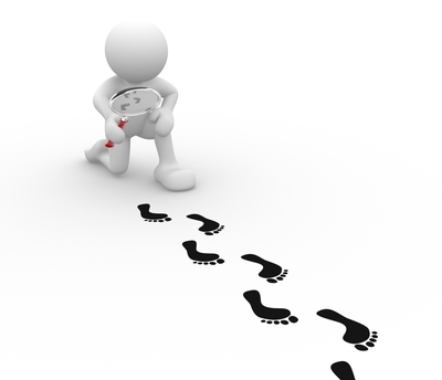 following footprints